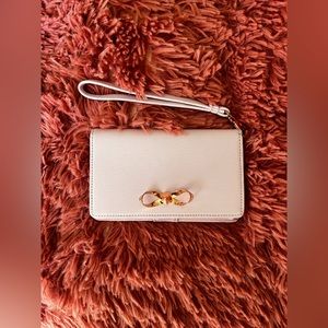 TED BAKER Pink Wallet with Rose Gold Bow